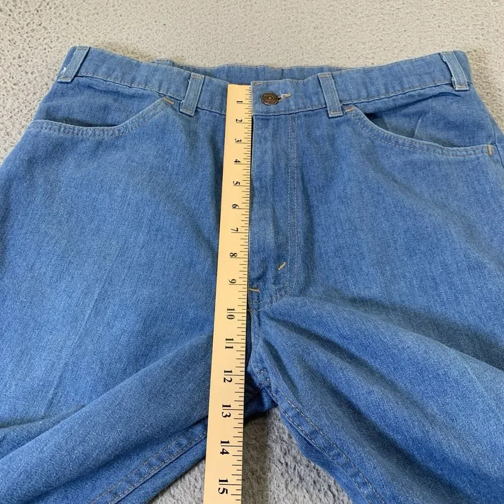 Vintage Levis SF 207 Jeans Mens 34x30 Blue Chambray Denim 80s Era USA Orange Tab